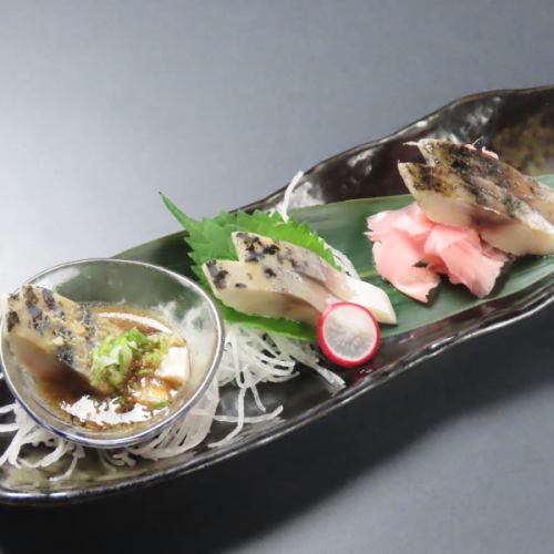 しめ鯖３種盛り