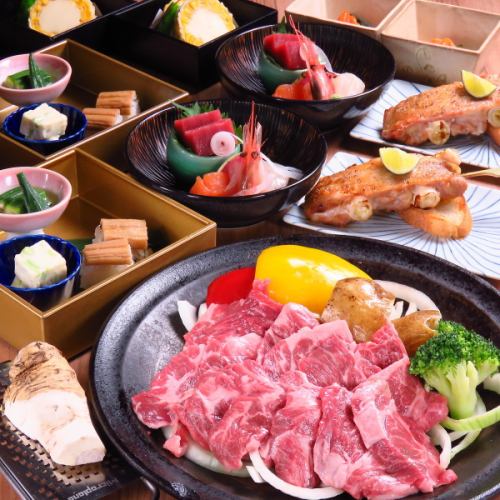 使用时令食材的「壹」、「极」、「匠」三种套餐6,000日元起。