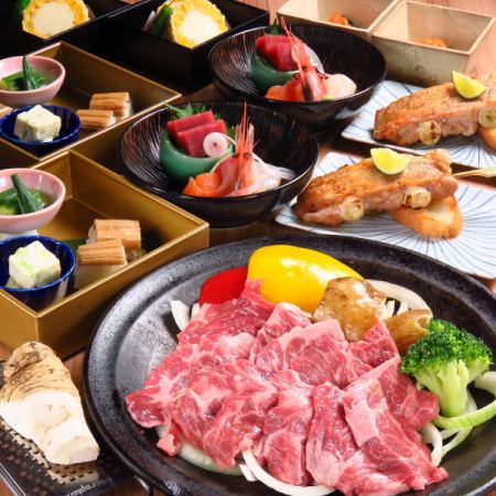 五月宴会【Kiwami】8道菜品/2小时无限畅饮6,000日元（含税）