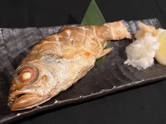 のど黒の一本焼き