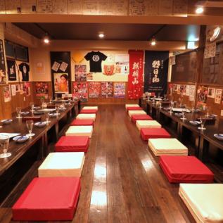 大型宴会仕様にしたお座敷がこちら☆最大42名様までOK！お座敷貸切り週末28名様～相談下さい♪広々と宴会が可能です！居心地抜群です♪