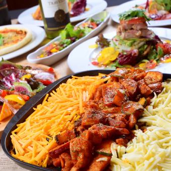 [Casual Korean Course] All-you-can-eat cheese dakgalbi and a casual Korean course! 2 hours of all-you-can-drink with 6 dishes for 3,000 yen