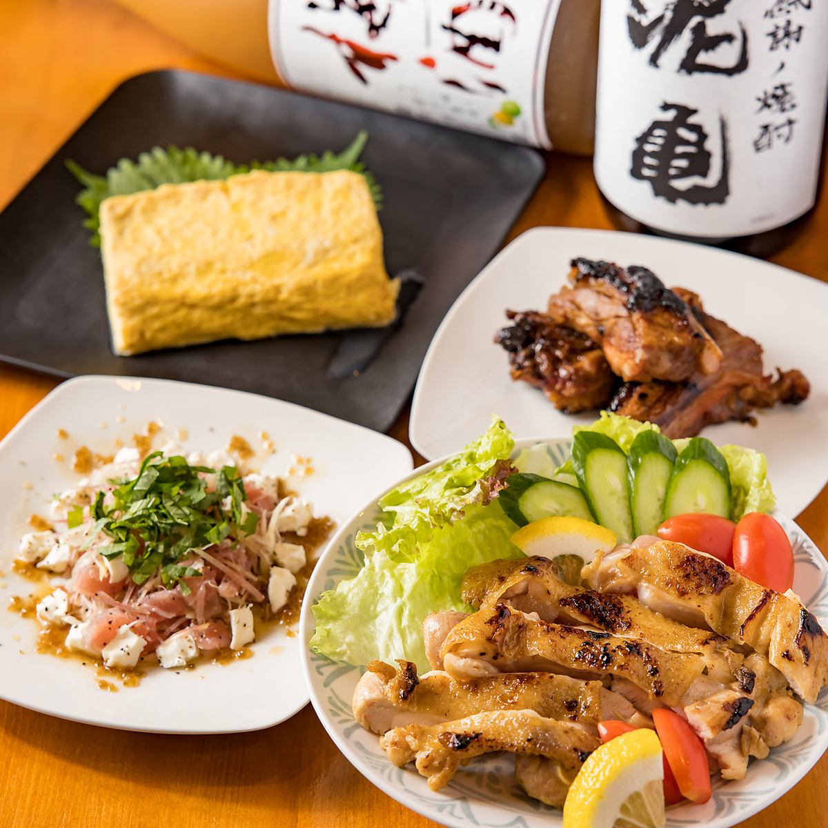 こだわりの国産鶏焼鳥や一品料理をリーズナブルな価格で楽しめる♪手作り創作居酒屋