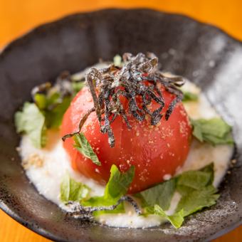 笑ちゃん特製出汁トマト