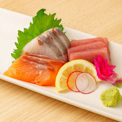 鮮魚のお造り刺身3種盛り