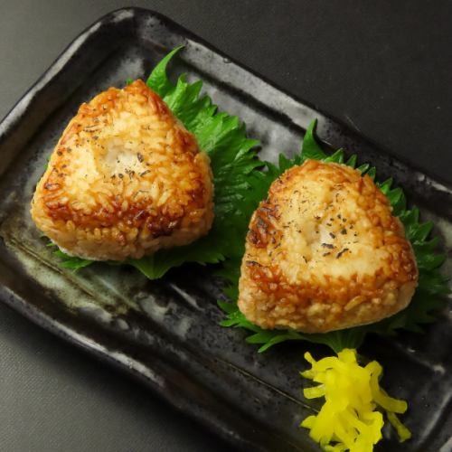 焼きおにぎり　明太子・鮭のせ