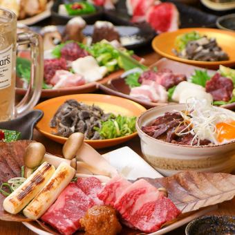 【魚ト肉・至高】オマール海老・馬刺し2種・サーロイン全16品●鍋無/10000円/無制限飲み放題