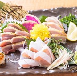 鹿児島県産 イチオシ!鳥刺し三種盛