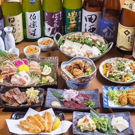 【每月套餐】10月1日起：包含芹菜火鍋、馬肉刺身、3種當地雞肉拼盤等11道菜，以及180分鐘無限暢飲生啤酒。