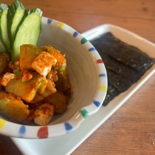 チャンジャクリームチーズwithアボカド