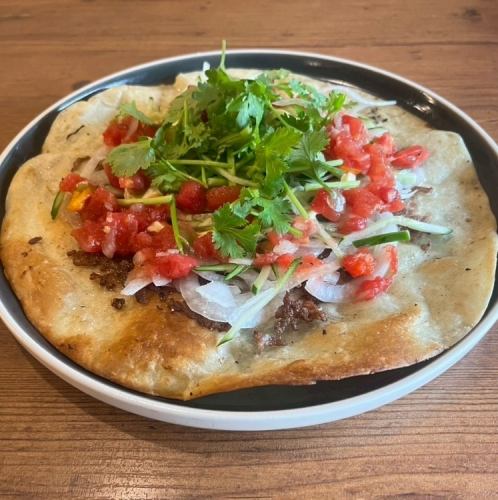 トマトサルサのオープントルティーヤ