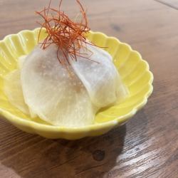 梅水晶と大根のかくれんぼ