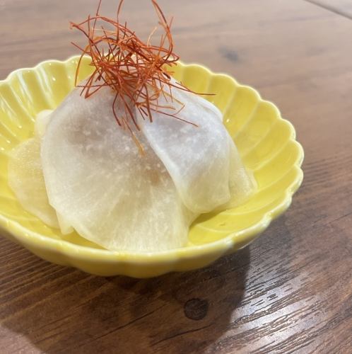 梅水晶と大根のかくれんぼ