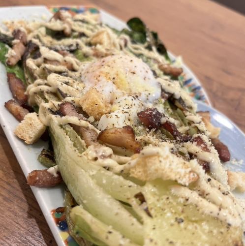 ロメインレタスのあったかサラダ