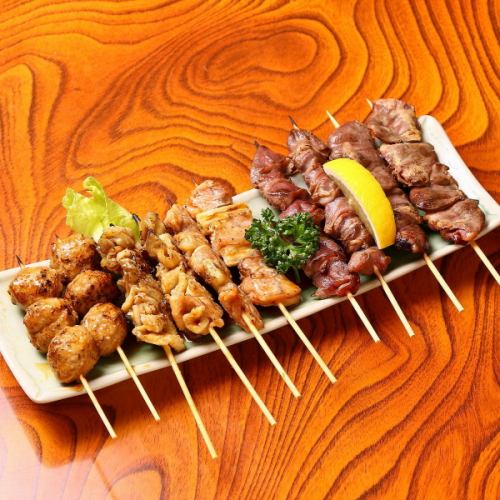 A wide variety of authentic yakitori!