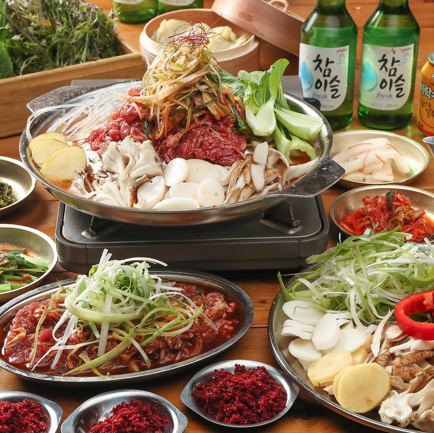 Our bulgogi course includes 7 dishes and is available from 2,500 yen (tax included)!