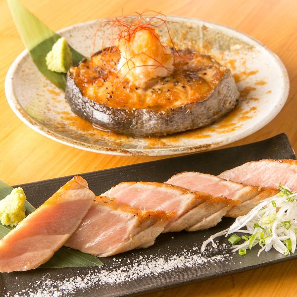 Indian Tuna Large Toro Steak 1,320 yen (tax included) & Tuna Tail Steak 860 yen (tax included)