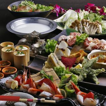 【120分飲み放題付】コクとまろやかさが魅力の郷土料理『大和肉鶏の飛鳥鍋コース』 6.500円