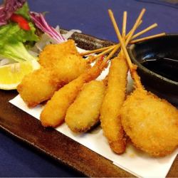 串カツ盛り合わせ