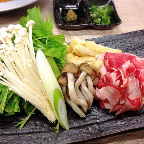 大和ポークの茶しゃぶ鍋