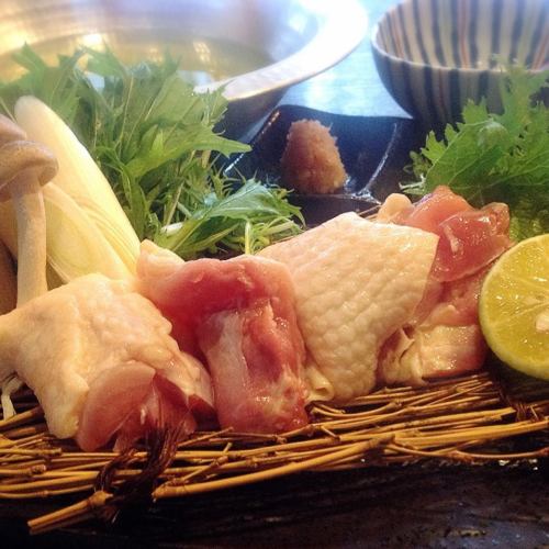 大和肉鶏の大和茶鍋