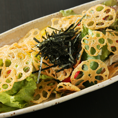 【취지】 바삭 바삭한 연근 샐러드 (일본 유자 드레)