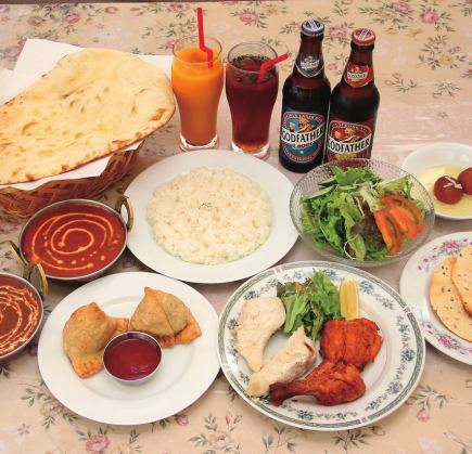 パーティーコース 料理8~10品+飲み放題120分付き 3850円(税込)