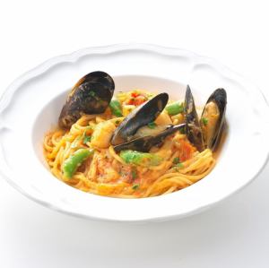 [Pasta] Seafood Manhattan Clam Chowder