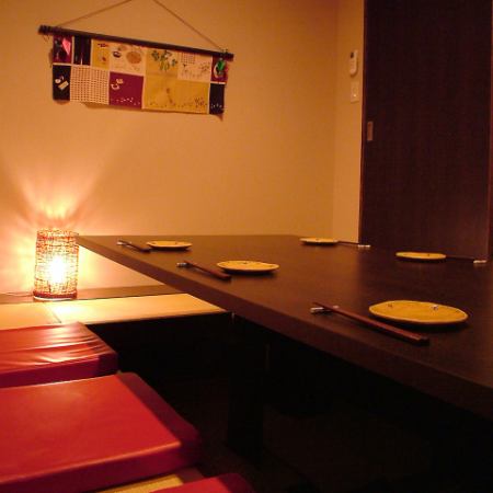 The horigotatsu private room allows you to relax and enjoy food and alcohol without worrying about your surroundings.