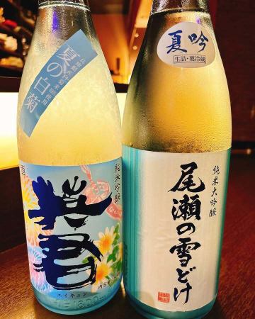 夏の純米吟醸続々と入