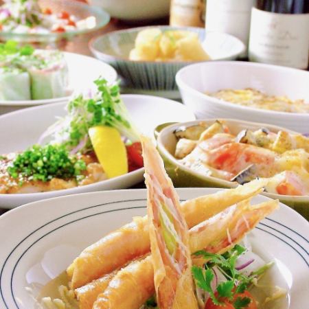 期間限定！！夏の宴会コース全８品　2時間飲み放題付き（15分前LO）6500→6000円