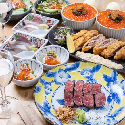 【午餐】盡享黑毛和牛西冷牛排和時令鮮魚!東亞食堂全套餐含無限暢飲 7,000日圓 → 6,500日圓