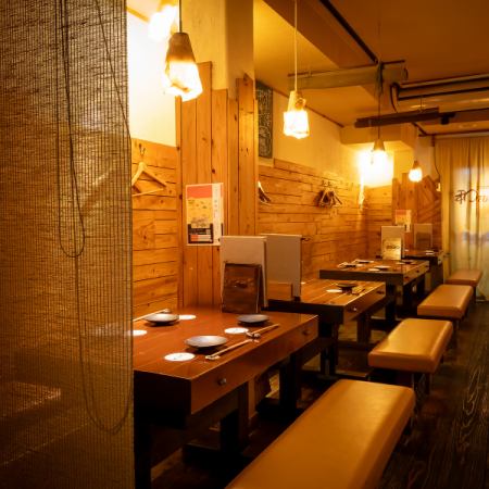貸切の宴会も承りますので、お気軽にどうぞ！（最大34名迄、貸切は曜日によってご用意できない場合がございます。）新型コロナウイルスにつきましても、お客様にご利用頂けます様、安心・安全の5つの取り組みと対策を行っております。