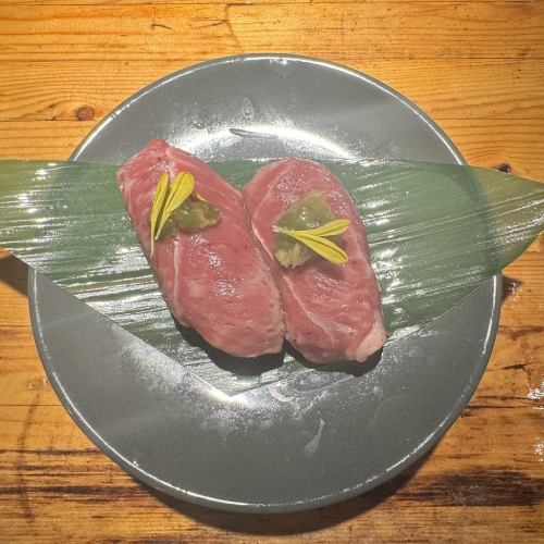 淡路和牛のリブロース　肉寿司