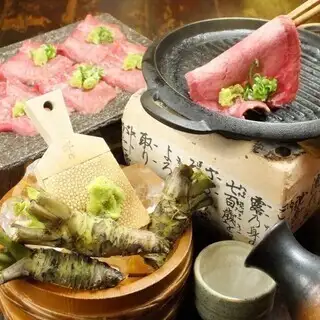 【名物宴会コース】わさびコロッケ・牛タンわさび焼など看板料理9品+飲み放題6000円《大人気》