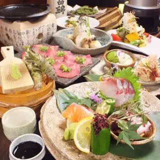 【季節みやびコース】和牛肉寿司・刺盛・天ぷら盛・わさび焼など満足10品5000円《お料理のみ》