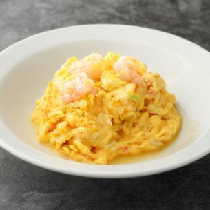 Stir-fried shrimp and egg
