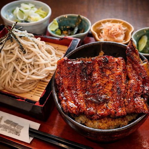こだわりのうなぎとおそば