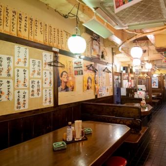 【地下1階大衆酒場カドヤ：加熱式たばこのみのお席】店内まるっと貸切可能！最大収容人数40名様迄可能！お気軽にご相談下さい★飲み放題付きコース有♪
