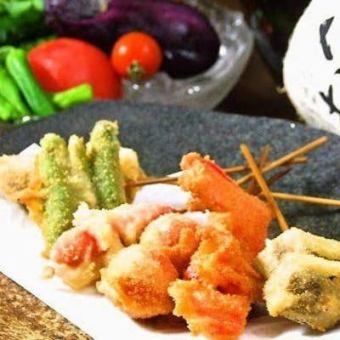☆串揚げ・串かつ☆～変わり串も盛りだくさん～(80円～)