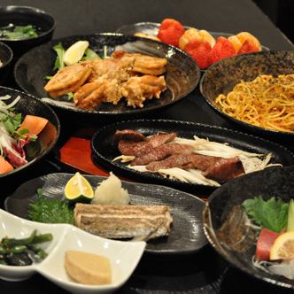 【3時間至福コース】もつ焼きと刺身串揚げ等全7品×3時間飲み放題※加熱式たばこ限定のお席のみ