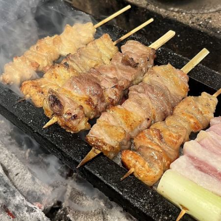 さばきたて伊勢赤どり付き　１０串たっぷり満喫コース