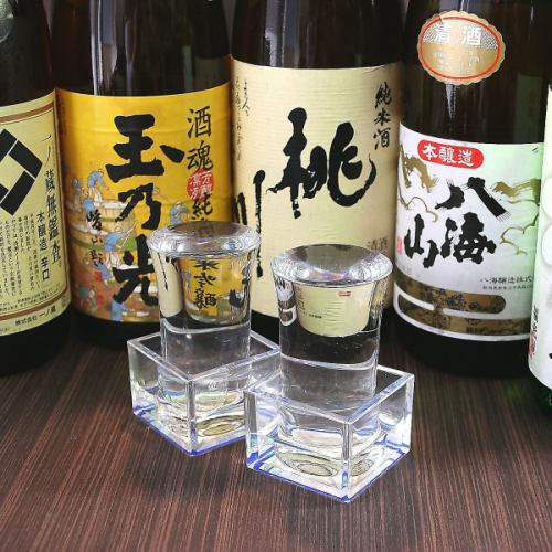 We have a large selection of famous sake and shochu from all over Japan.Enjoy sake that goes well with seasonal Japanese food in Shinagawa