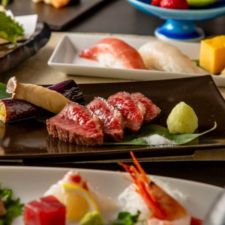 <6/3～>《個室確約》【極懐石コース】全10品 2時間飲み放題付 9680円⇒8800円(税込)