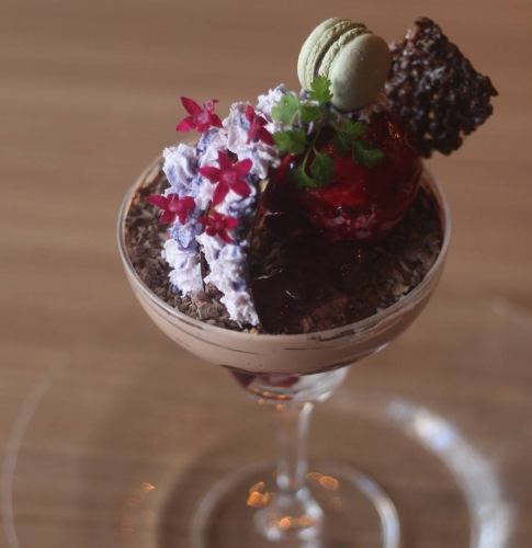 巧克力和櫻桃之夜凍糕“紫藤” -紫藤-