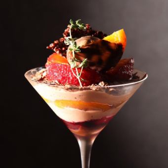 チョコとカシスオレンジのパフェ【誘惑】