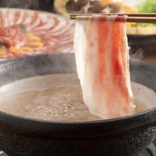 Truly amazing course Premium all-you-can-drink course with Kagoshima black pork shabu-shabu