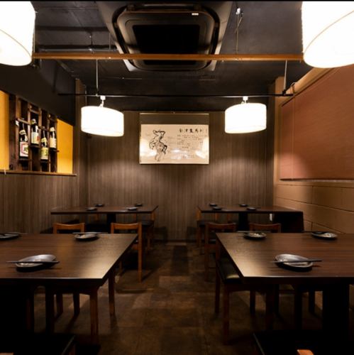 落ち着いた雰囲気の店内◎