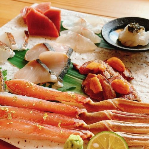 花藻塩締め熟成により旨みを最大限に引き出したお刺身