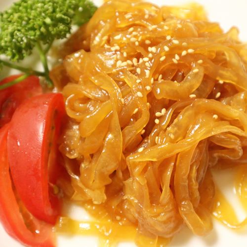 クラゲときゅうりの和え物